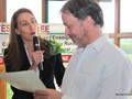 Sandra MONZANI, marraine du courcours de flan et Jacques DECORET, président du jury