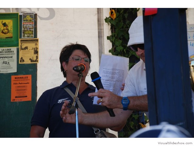 Marie Hélène fait son discours