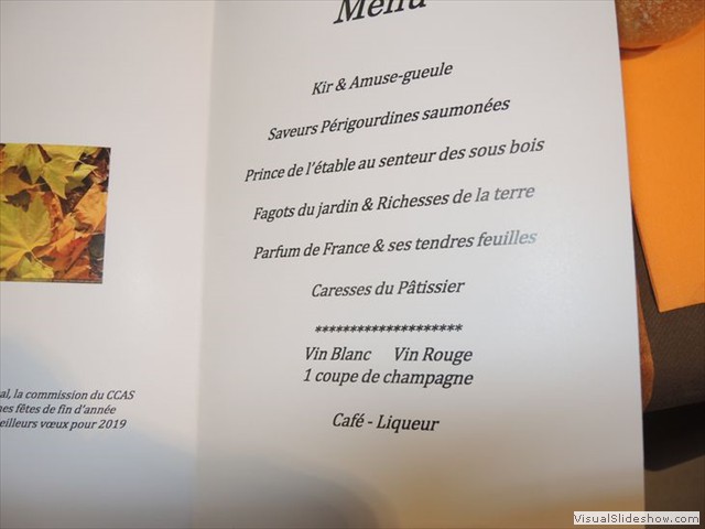 le menu