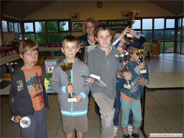la remise des prix aux enfants